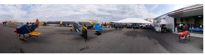 panoramic of hangar day 2018