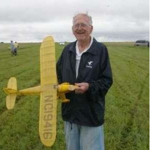 Carl Perkins with plane