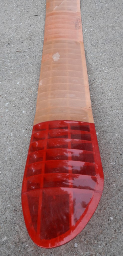 To initially get the plane into the air, Temporary repairs were made. Paul Morgenroth, III used a plastic covering.