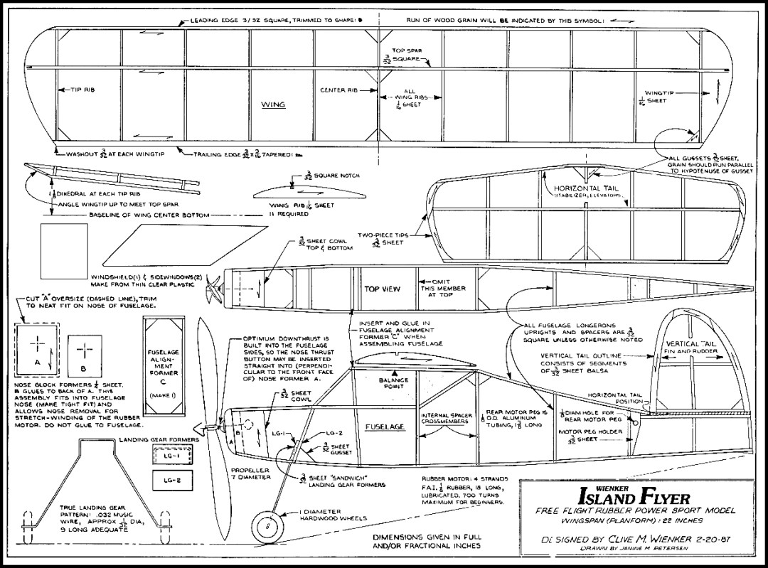 PLANS & DOCUMENTS – KC FREE FLIGHT AËROMODELLING WEBSITE